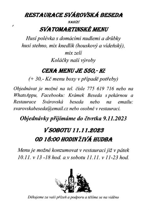 restaurace svárov|Polední menu – Restaurace Svárov